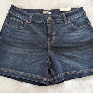 Maurices Dark Blue Denim Shorts